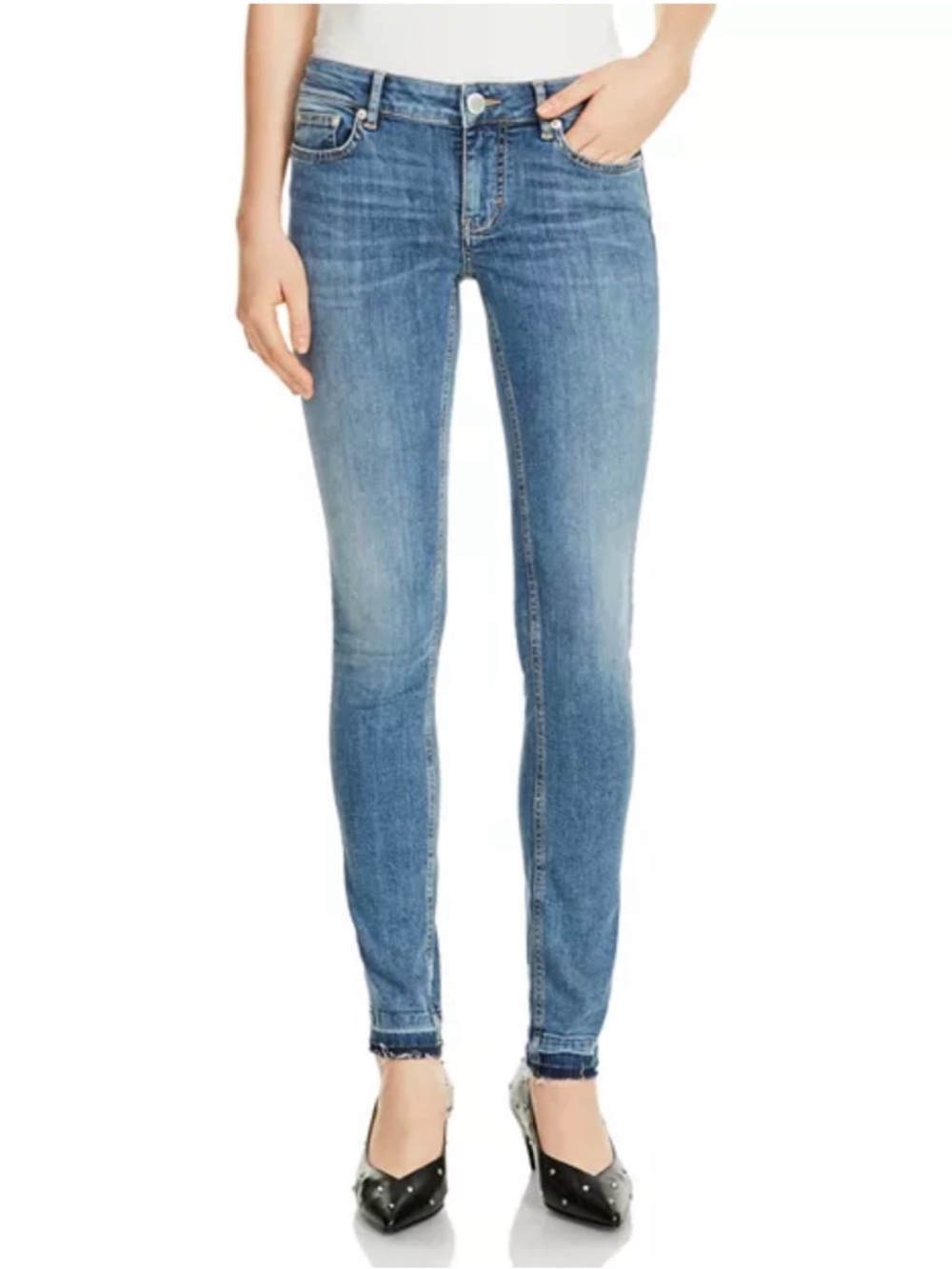 Maje Probin Skinny Jeans in medium blue